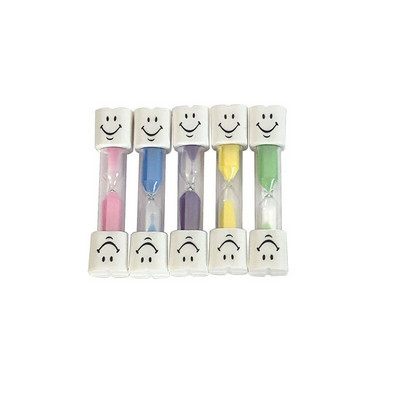 Didmeninė prekyba 3 minutėmis šypsenėlių smėlio laikrodis vaikams, švenčiamas mažas smėlio laikrodis Laikmatis Dovana Kūrybinis laiko piltuvas