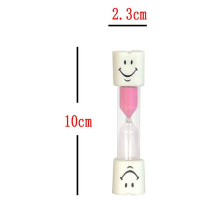 Didmeninė prekyba 3 minutėmis šypsenėlių smėlio laikrodis vaikams, švenčiamas mažas smėlio laikrodis Laikmatis Dovana Kūrybinis laiko piltuvas