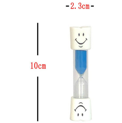 Didmeninė prekyba 3 minutėmis šypsenėlių smėlio laikrodis vaikams, švenčiamas mažas smėlio laikrodis Laikmatis Dovana Kūrybinis laiko piltuvas
