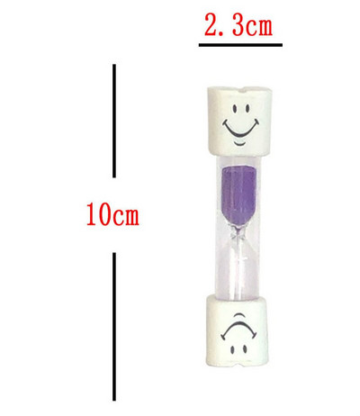 Didmeninė prekyba 3 minutėmis šypsenėlių smėlio laikrodis vaikams, švenčiamas mažas smėlio laikrodis Laikmatis Dovana Kūrybinis laiko piltuvas