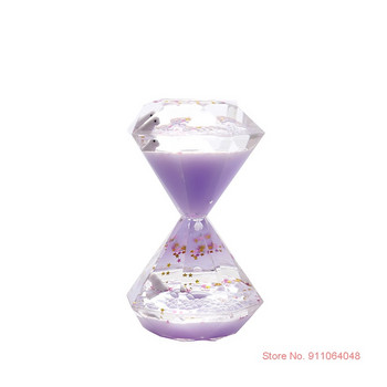 Забавна пясъчна церемония Класически настолен часовник Сладка диамантена анимационна кукла Течен пясъчен часовник Масло Цветни течни движения Подаръци за деца