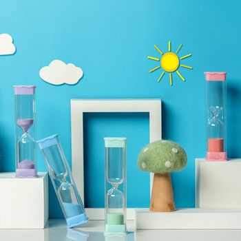 σκανδιναβικό στυλ Creative Mini γυάλινη κλεψύδρα παιδικό χρονόμετρο άμμου 15 λεπτών μοντέρνα τέχνη Craftwork Σαλόνι σπιτιού Αξεσουάρ δώρου γραφείου