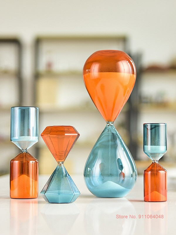 Cilindrinis dvispalvis stiklas smėlio laikrodis 5 minutės laiko laikmatis Vaikai kūrybingi vaikų dantų šepetėlio laikmatis Puikus moksleivio prizas