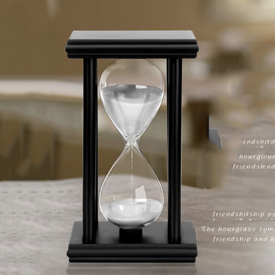 Прекрасен комплект пясъчен часовник 15/30 минути опция, домашен пясъчен часовник Орнаменти с таймер за деца Домашна работа/Хотел/Кафене/Ресторант