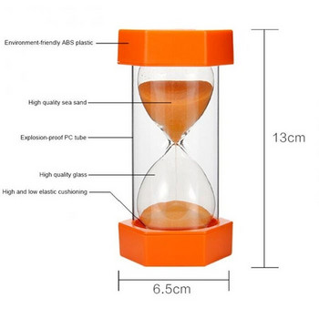 Creative 5/10/15/20/30 λεπτά Sandglass Sand Clock Watch Egg Timer Kitchen Supplies Kid Game Δώρο Διακόσμηση γραφείου σπιτιού