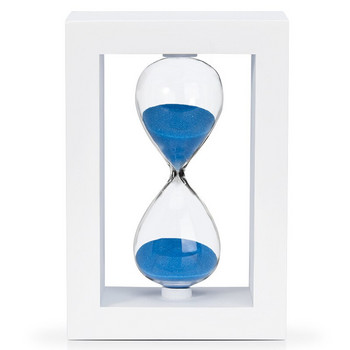Многофункционален стъклен пясъчен часовник 5/10/15/20/25/30 минути Таймер за време Дървени пясъчни часовници Различни цветни пясъчни часовници Декорация на офис бюро