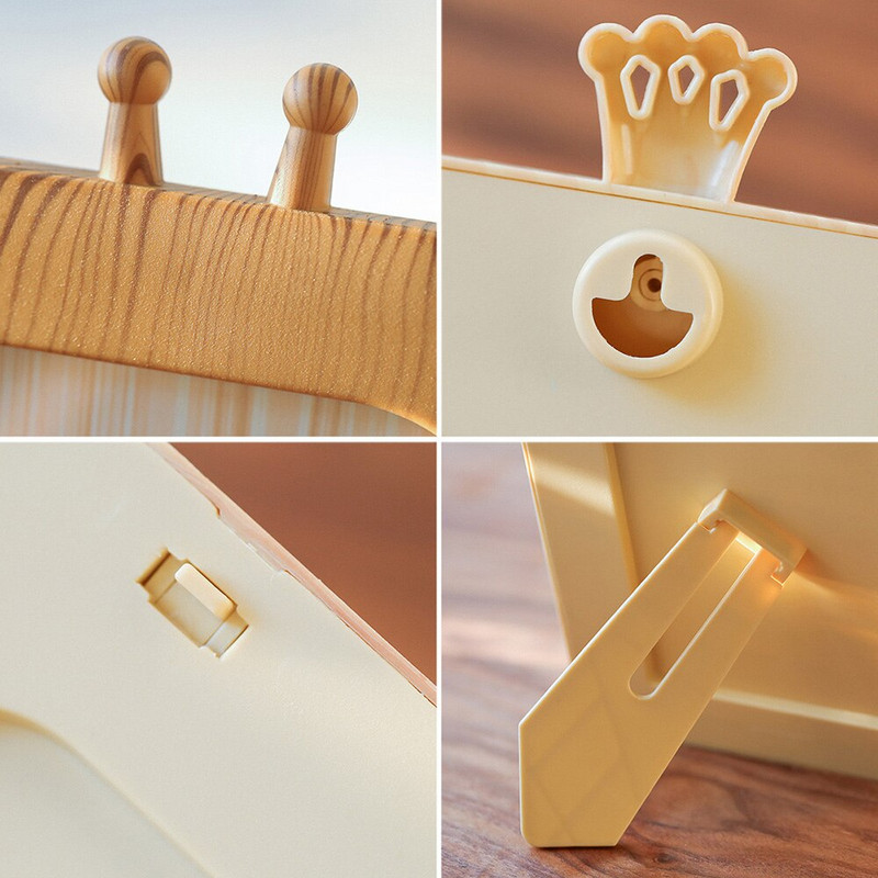 Ramă de poze din lemn de desene animate Decor pentru casă Artă înrămată Model de animale Accesorii pentru dormitor Agățat de perete Decor modern Rame foto Cadouri