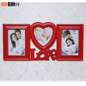 AliGift Hot Eladó legújabb Love képkeret, 6 hüvelykes, kombinált, szív alakú, összevont gyermekképes falra akasztós stúdió
