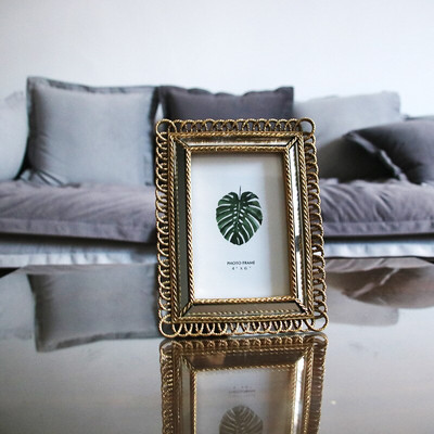 Set european Ramă foto Frumusețe Simplu Modern Creativ Retro Dormitor Perete Nuntă Fotografie Rama foto 6 inch Artă de perete înrămată