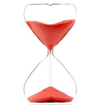 15 λεπτά Love Shape Γυάλινη κλεψύδρα Ρομαντικό Γάμος Sandglass Kawaii Διακόσμηση κρεβατοκάμαρας για παιδιά Εργαλείο διαχείρισης χρόνου Ροζ ρολόι άμμου