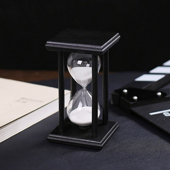 15 минути Модерен дървен пясъчен часовник Пясъчен пясъчен часовник Време за обратно отброяване Пясъчен часовник Таймер Reloj De Arena Декорация на дома Ampulheta