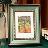 6–10 colių klasikinis senovinis žalias paveikslų rėmelis, pakabinamas siena Šeimos nuotraukų rėmeliai dekoro vestuvių kambario darbastalio dervos nuotraukų rėmelis 1vnt