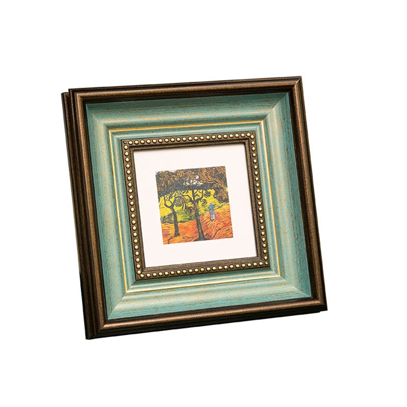 6–10 colių klasikinis senovinis žalias paveikslų rėmelis, pakabinamas siena Šeimos nuotraukų rėmeliai dekoro vestuvių kambario darbastalio dervos nuotraukų rėmelis 1vnt