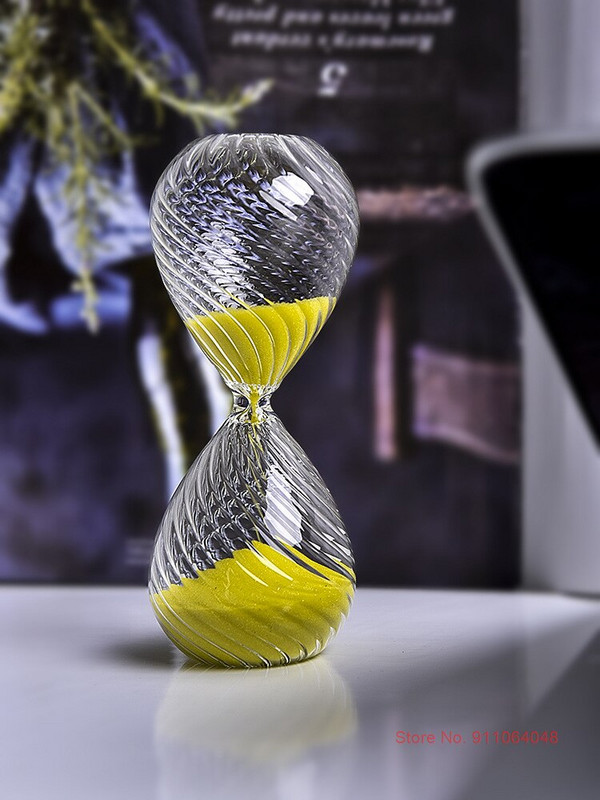 Kūrybingas susuktas stiklas smėlio laikrodis 5 minutės laiko laikmatis vaikams restoranas, kuriame patiekiama atgalinė atskaita Mėlynas smėlio laikrodis Juokingas vaikų smėlio stiklas