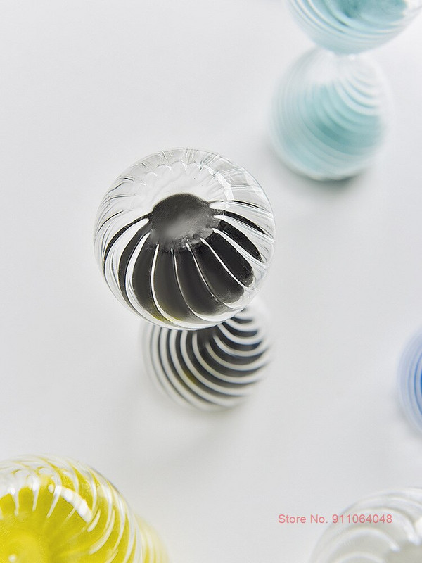 Kūrybingas susuktas stiklas smėlio laikrodis 5 minutės laiko laikmatis vaikams restoranas, kuriame patiekiama atgalinė atskaita Mėlynas smėlio laikrodis Juokingas vaikų smėlio stiklas