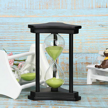 Дървен комплект пясъчен часовник 30 минути, CreativeTimer Орнаменти пясъчен часовник за дома/хотел/кафене/ресторант напомняне за таймер