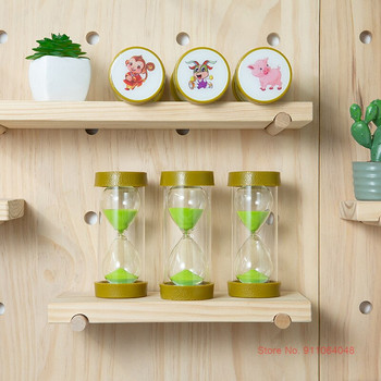 New Zodiac Anti-Fall Cleveglass Funny Children Timer Sand Clock Μοναδική διακόσμηση παιδικού δωματίου Αξεσουάρ επιφάνειας εργασίας Πράσινο Sandglass