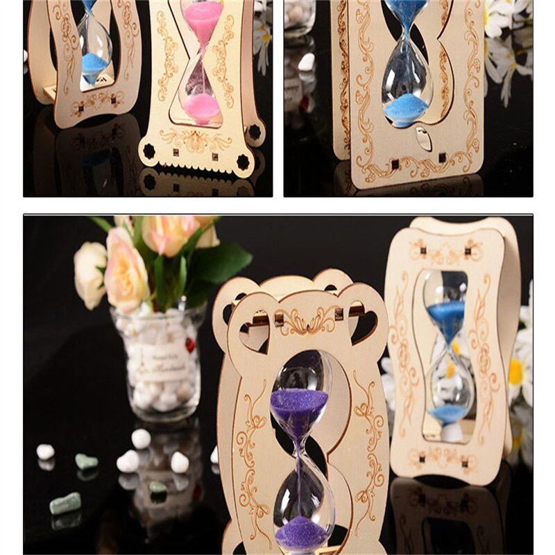 Smėlio laikrodžio laikmatis vaikams 10/15/30 minučių ir pusvalandis smėlio nutekėjimas Kūrybiška asmenybė Maži papuošalai Namų puošmenos