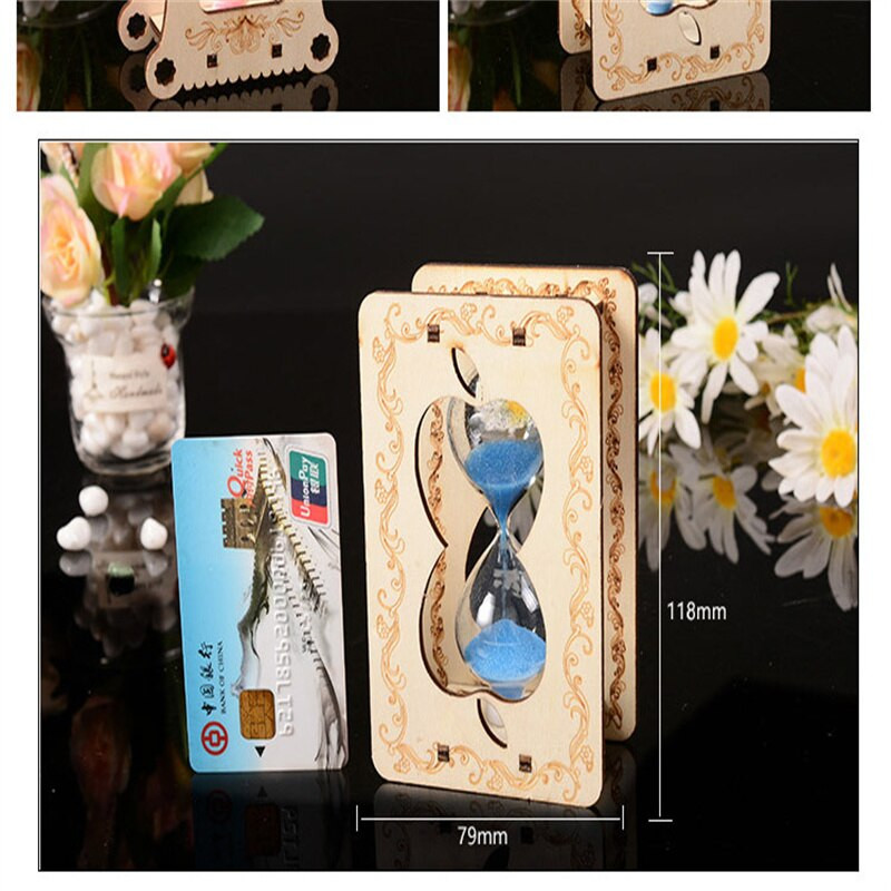 Smėlio laikrodžio laikmatis vaikams 10/15/30 minučių ir pusvalandis smėlio nutekėjimas Kūrybiška asmenybė Maži papuošalai Namų puošmenos