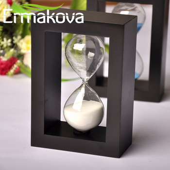ERMAKOVA 30 λεπτών Λευκός Ξύλινος Χρονοδιακόπτης Άμμου Κλεψύδρα Ρολόι Ρολόι Ρολόι Ρολόι Ρολόι Κουζίνα,Γραφείο,Δώρο Παιδιού Σχολικών Εργασιών