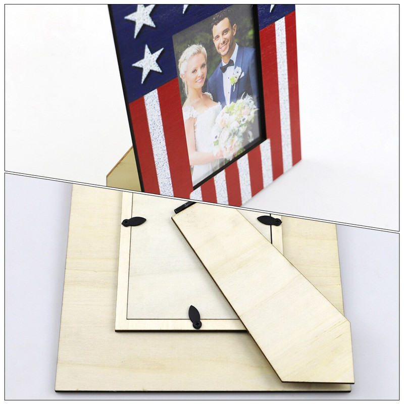 Cadru Foto Poză Ziua Independenței 4 iulie Petrecere Steagul Americii Nunta Patriotică Decoratiuni de familie Ornament de birou