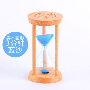 Творчески дървен пясъчен часовник с таймер 3/5 минути Пясъчен часовник Пясъчен часовник Пясъчен готварски часовник Детски подарък Домашен декор