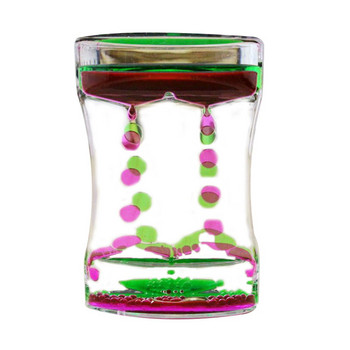 Детски пясъчен часовник Liquid Motion Bubbler Цветен пясъчен часовник Таймер за облекчаване на тревожност Играчки за домашен декор на бюро Аксесоари за дома
