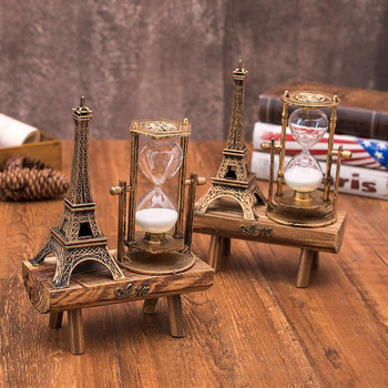 Επιτραπέζιο ρολόι άμμου με ξύλινο χρονομετρητή άμμου, γυαλί, σκανδιναβικό στυλ Διακόσμηση δωματίου Δώρο γενεθλίων