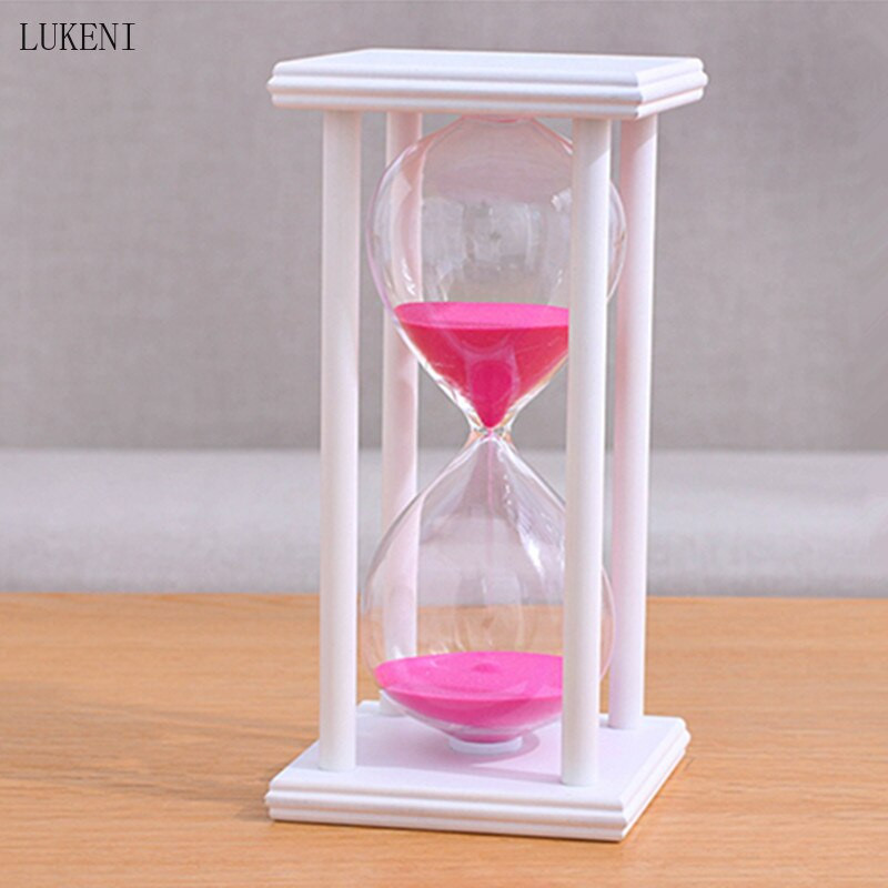 Fekete-fehér fa homoküveg homokos homokóra 30/60 perc 20,5*10*10 visszaszámláló óra karácsonyi lakberendezés Reloj De Arena