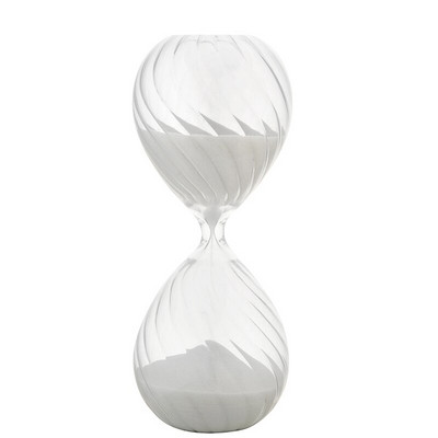 30 минути Пясъчен часовник Пясъчен таймер Украса за домашно кафене Украса Бяло черно злато Подарък за рожден ден на студент