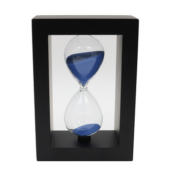 Τετράγωνο ξύλινο ρολόι με χρονοδιακόπτη Sandglass 30 λεπτών με άμμο Κλεψύδρα Δείπνο και μπάρμπεκιου Αντίστροφη μέτρηση Χρονομέτρηση Διακόσμηση σπιτιού Reloj De Arena