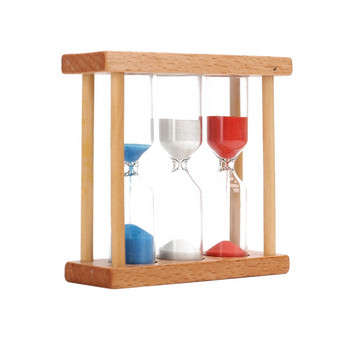 Ζεστή πώληση sandglass Wood Frame χρονισμού ρολόι άμμου Χρονοδιακόπτης κλεψύδρας 1/3/5 λεπτό για τσάι/καφέ Διακόσμηση σπιτιού DIY αμπουλέτα δώρου