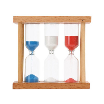 Ζεστή πώληση sandglass Wood Frame χρονισμού ρολόι άμμου Χρονοδιακόπτης κλεψύδρας 1/3/5 λεπτό για τσάι/καφέ Διακόσμηση σπιτιού DIY αμπουλέτα δώρου