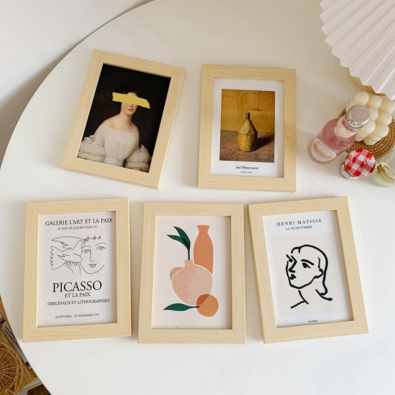 Ins Képkeret Dísz Festmény Keret Művészet Vászon Keretek Kézműves fotótartó Hálószoba Asztali Falakasztó Dekoráció