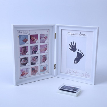 Προβολή! Δώρο για το μωρό μου πρώτου έτους Δώρο γενεθλίων για παιδιά Οικογενειακή διακόσμηση Στολίδι 12 μηνών Κορνίζα φωτογραφιών με χειροτεχνία