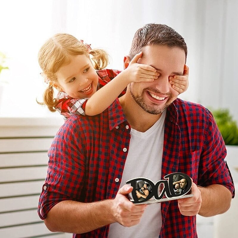 Promóció! Apák napi apa képkeret, Apa ajándékai a lányától, Apa születésnapi ajándékai, Apu karácsonyi ajándékai
