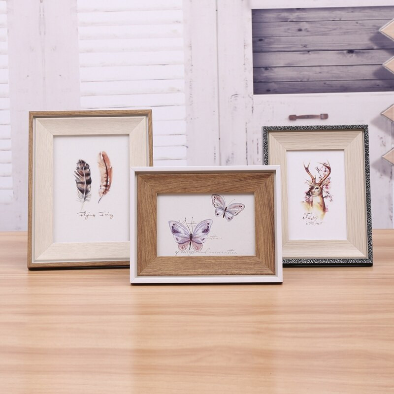 Ramă foto retro Ramă foto nordică din lemn pentru birou, cutie foto pentru agățat pe perete, masă, cadouri, decorațiuni, artizanat, 5/6/7/8/10 inch