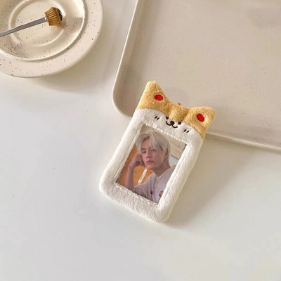 Rama foto Kawaii Suport de carte foto Kpop de pluș pentru Fujifilm Instax Mini hârtie de film Suport de afișare hârtie de etichetă pandantiv decorativ