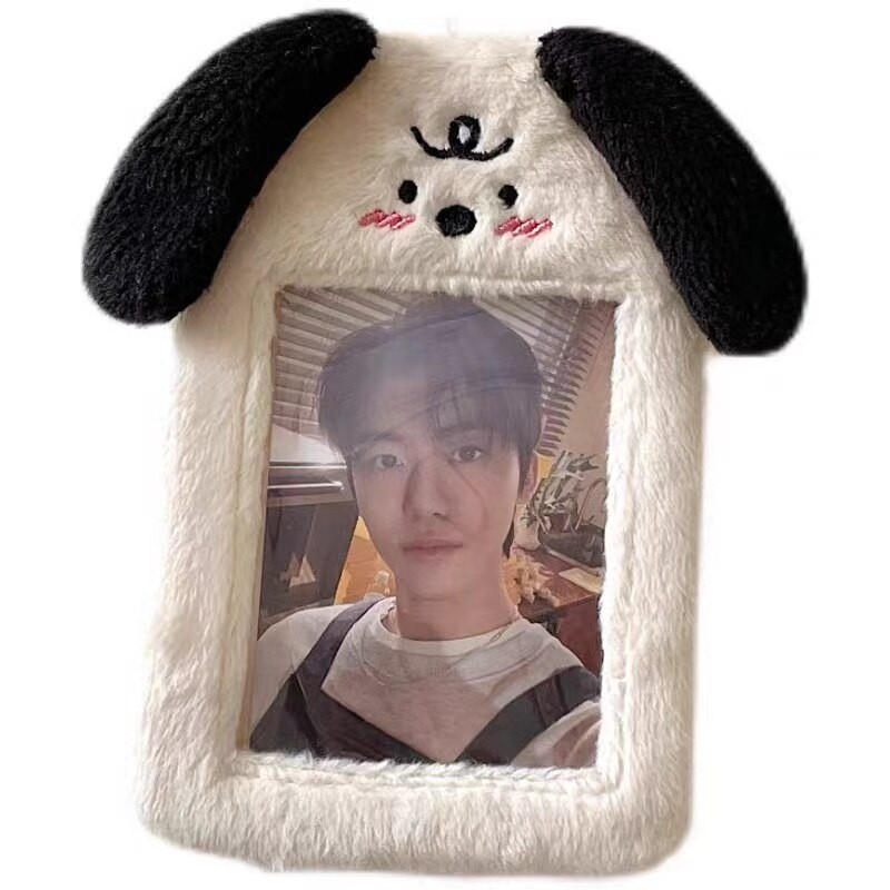 Rama foto Kawaii Suport de carte foto Kpop de pluș pentru Fujifilm Instax Mini hârtie de film Suport de afișare hârtie de etichetă pandantiv decorativ