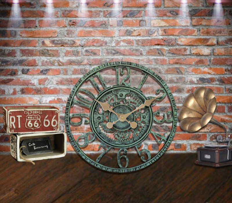 Välisvaikust veekindel seinakell 12-tolline vaikne ilma kellata dekoratiivne kell terrassile, aeda, basseini või elutuppa