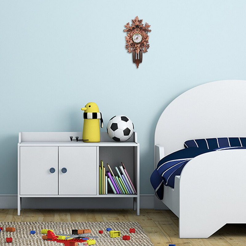 Vintage kägu seinakell Kunst šikk pendelkell Käsitöö linnupuidust rippuv kaunistus kodukohvikusse restorani elutuppa