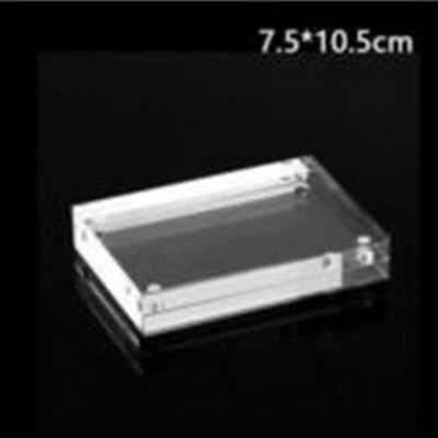 Akrilo ekrano stovas Skaidrus nuotraukų rėmelis Aiškus vaizdas iš abiejų pusių magnetinis akrilo blokas paveikslėlių piniginės kvepalų ekrano stovas