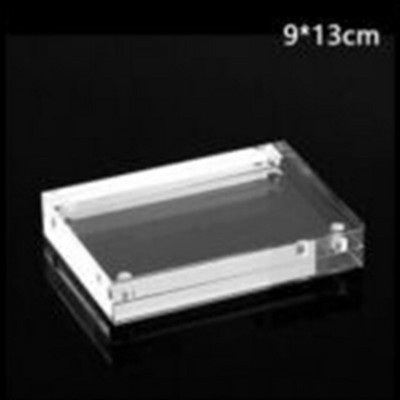 Akrilo ekrano stovas Skaidrus nuotraukų rėmelis Aiškus vaizdas iš abiejų pusių magnetinis akrilo blokas paveikslėlių piniginės kvepalų ekrano stovas