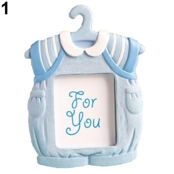 Рамка за снимки с форма на сладка мини рокля Рамка за снимки от синтетична смола за бебета и деца за рожден ден