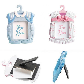 Рамка за снимки с форма на сладка мини рокля Рамка за снимки от синтетична смола за бебета и деца за рожден ден