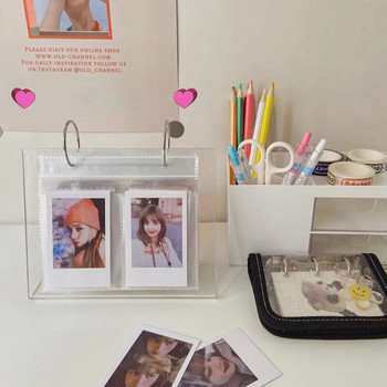 Ακρυλική κορνίζα Διαφανής θήκη για φωτογραφικές κάρτες Polaroid Photo Blinder Απλή θήκη για άλμπουμ φωτογραφιών Βάση προβολής αφίσας
