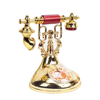 Retro model telefona Budilica Kreativni mjerač vremena Desktop ukras za dom Dječja soba Dekoracija noćnog ormarića