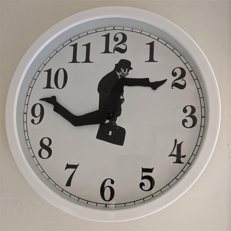 Ministry Of Silly Walk Ceas de perete Comedian Home Decor Noutate Ceas de perete Funny Walking Silențios Mute Ceas Cadou Dropshipping
