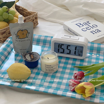 Επιτραπέζιο ρολόι Θερμοκρασία Ημερολόγιο Οθόνη Κορέας Επιτραπέζιο Ρολόι Φοιτητικό Γραφείο Ρολόι Λευκό Ξυπνητήρι Έξυπνο ηλεκτρονικό ρολόι δίπλα στο κρεβάτι
