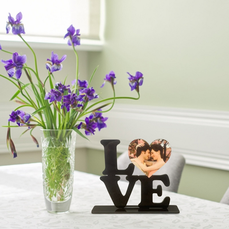 Akril képkeret otthoni asztali dekoráció barkácsolás öntapadó képkeret díszek party esküvői dekoráció Valentin-napi ajándékok